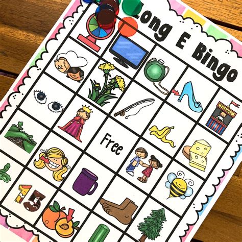 Long ee Words BINGO - Vowel Teams Game