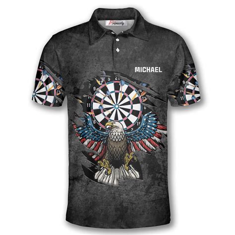 Eagle Grunt Style Custom Darts Shirts for Men - Primesty