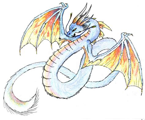 Blue Fire Dragon by CaptainMorwen on DeviantArt