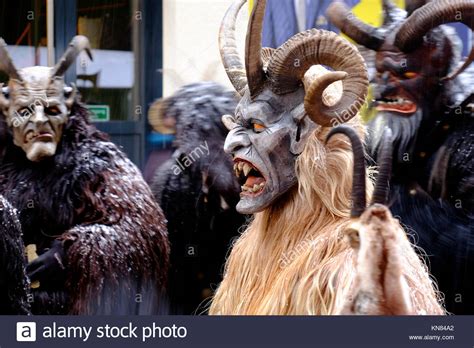 Krampus run in Munich, Germany. 10th Dec, 2017 Stock Photo: 167980122 - Alamy