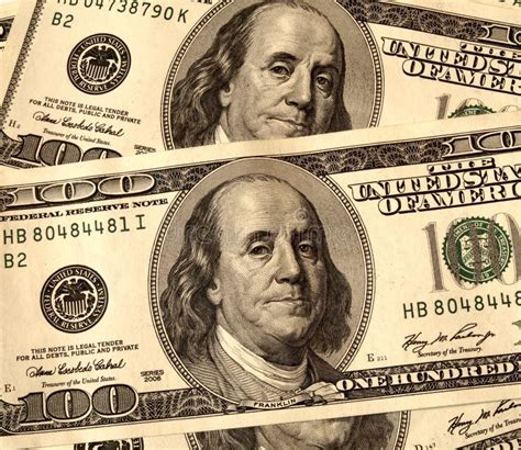 USD 100 United States Dollar Bills Close Up Stock Images - Image: 13158374