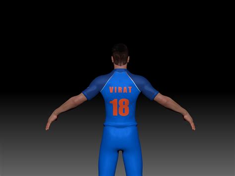 Virat Kohli 3D Model $100 - .ma .obj - Free3D