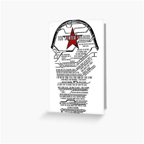 "The Winter Soldier Quotes" Greeting Card by TheConcertKid | Redbubble