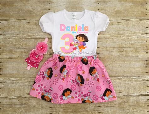 Dora Birthday Outfit Dora Tutu Personalized Dora Outfit