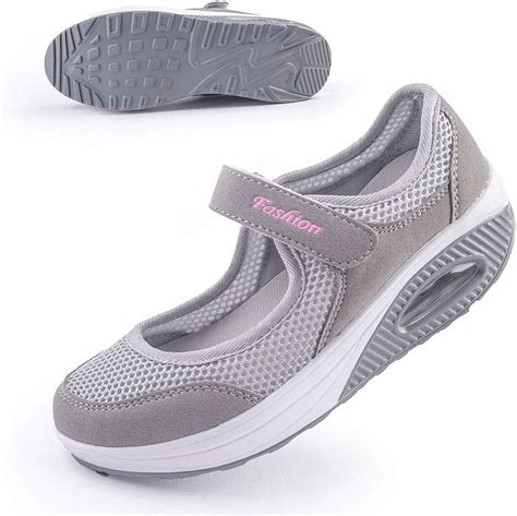 Women's Comfort Working Nurse Shoes Adjustable Breathable Wedges Slip ...