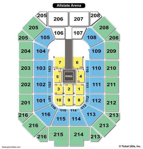 Allstate Arena Seating Map | Cabinets Matttroy