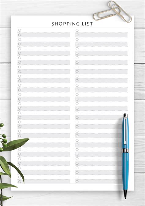 blank grocery shopping list template new free printable groce - printable list than the grocery ...