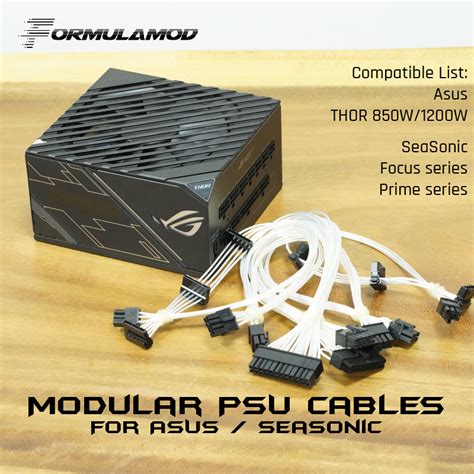 FormulaMod Fm-HS-SL, Fully Modular PSU Cables, 18AWG Silver Plated, For ...