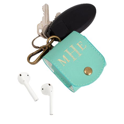 Monogrammed AirPod Case Keychain - Marleylilly