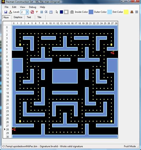 Ms. Pacman - Fruit Locations - jwierer's Blog - AtariAge Forums