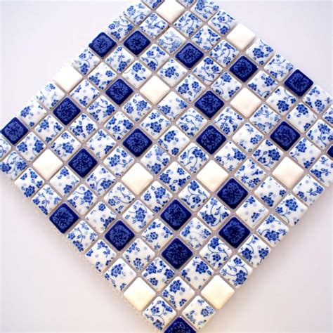 Porcelain Tile Shower Mosaic Floor Tiling Pattern | Hominter.com