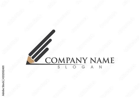 pencil logo vector Stock Vector | Adobe Stock