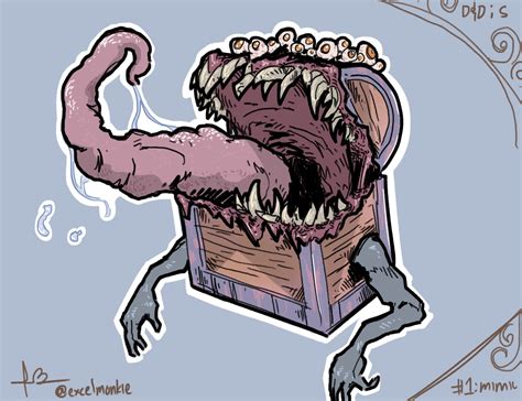 [OC][Art] DnD Series 1; Mimic chest : r/DnD