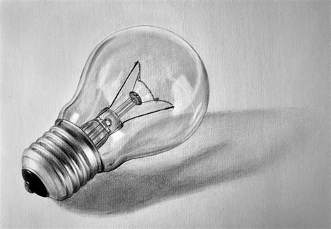 Light bulb | Still life drawing, Realistic drawings, 3d pencil drawings