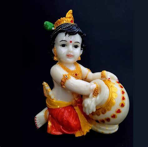 Bal Krishna Gopal Colorful Deity for Pooja Mandir / Gift #41604 ...