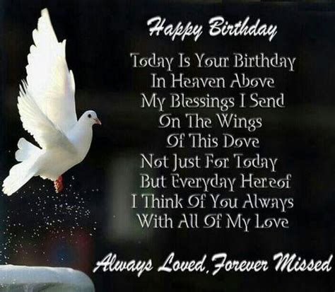 Happy Birthday in Heaven Quotes for Mom, Dad, Son, Grandma, Grandpa ...