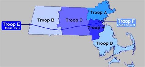 Mass State Police District Map