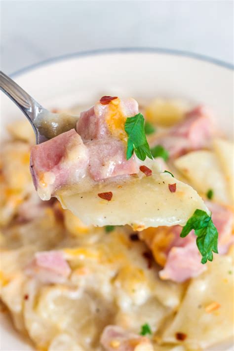 Ham and Scalloped Potato Casserole - Bunny's Warm Oven