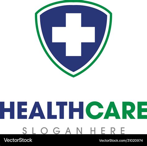 Medical and health care logo Royalty Free Vector Image