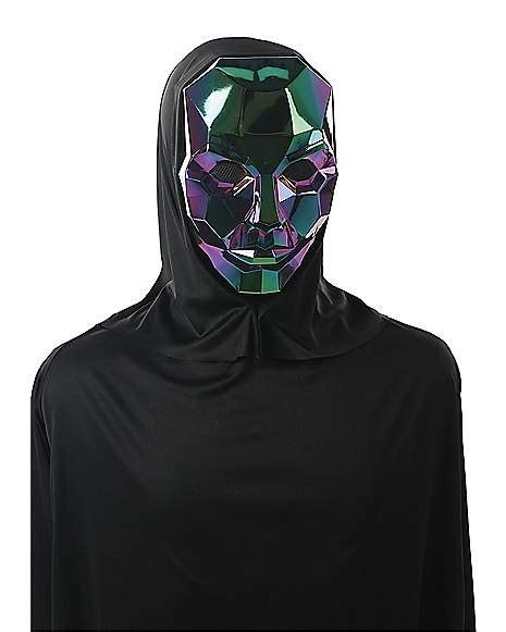 Iridescent Metallic Hooded Mask - Spirithalloween.com