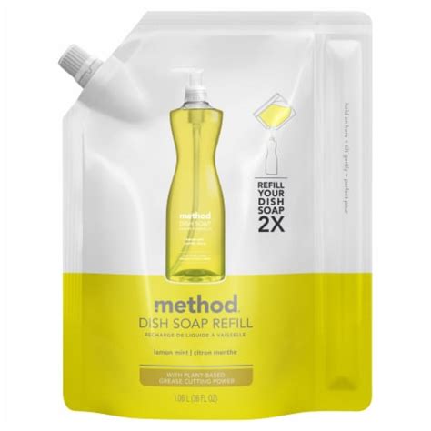 Method Lemon Mint Dish Soap Refill, 36 fl oz - QFC