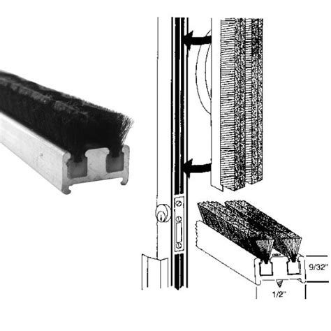 Commercial Entrance Door Astragal Weatherstripping - 84 in long - Walmart.com - Walmart.com