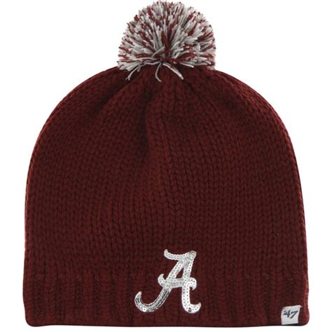 '47 Brand Alabama Crimson Tide Ladies Sparkle Knit Hat - Crimson