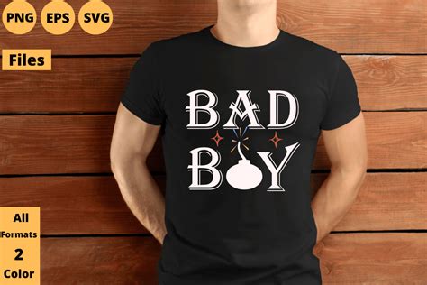 Bad Boy T-shirt Design Vector Graphic by Shirin nipa · Creative Fabrica