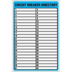 Printable Circuit Breaker Panel Labels | charlotte clergy coalition