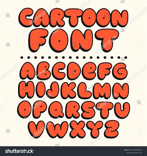 Funny Cartoon Font Vector Doodle Line Stock Vector (Royalty Free) 2214360173 | Shutterstock