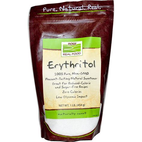 Now Foods Real Food Erythritol Natural Sweetener 1 lb 454 g - Walmart.com - Walmart.com