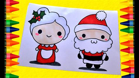 Coloring pages santa and mrs claus-How to draw SANTA CLAUS and MRS ...