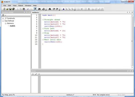 introduction to programming NXT Robots in C with RobotC