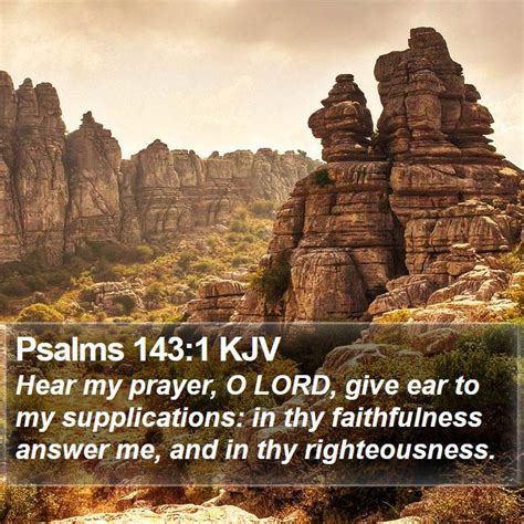 Psalms 143:1 KJV Bible Verse Images