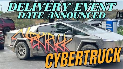 Cybertruck Delivery Event - First Deliveries Scheduled - YouTube