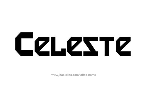 Celeste Name Tattoo Designs