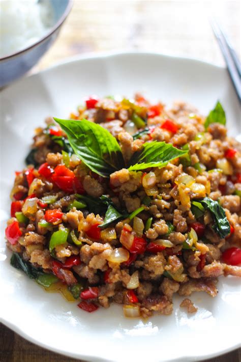 Thai Basil Minced Pork – Spice the Plate