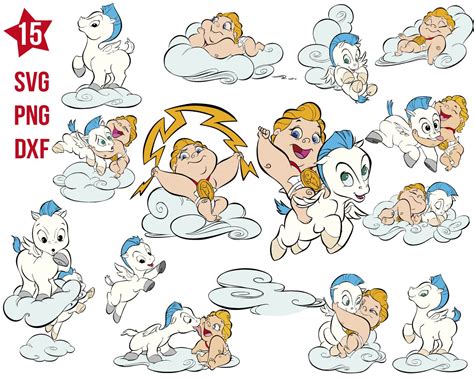 Baby Hercules svg, Baby Hercules png, Baby Hercules dxf, Disney svg, Baby pegasus svg, Disney ...