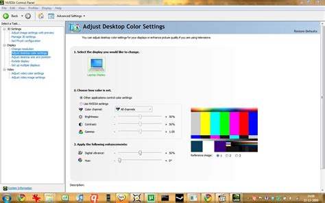 graphics card - Nvidia colors to bright in Vista. How to adjust ...