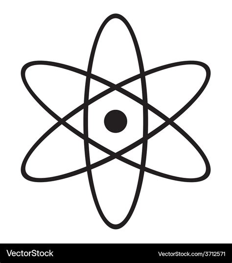 Atom symbol Royalty Free Vector Image - VectorStock