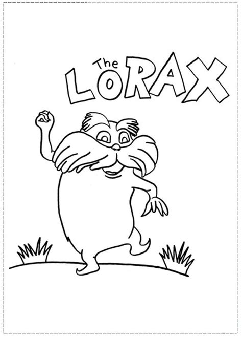 Free Printable Lorax Coloring Pages For Kids