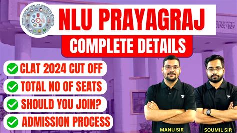 NEW ADDITION - NLU Prayagraj 😍| CUT- Offs, Admission, Fees, | Complete ...