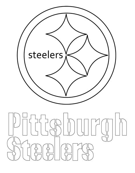 Pittsburgh Steelers Logo Coloring Page - Free Printable Coloring Pages