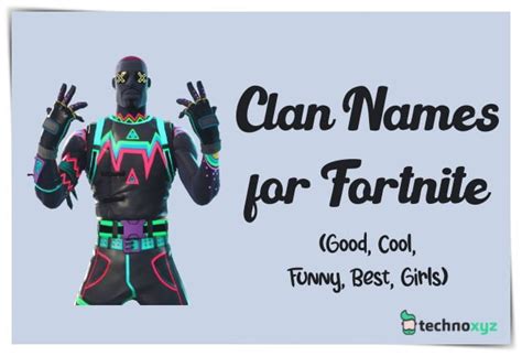 1300+ Good Fortnite Clan Names Ideas (2024) Cool & Funny