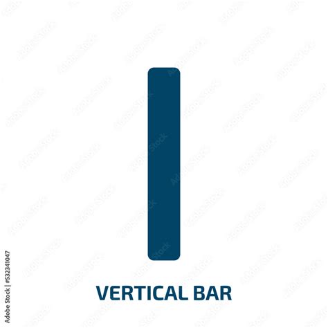 vertical bar icon from user interface collection. Filled vertical bar ...