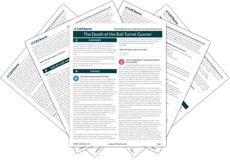 The Death of the Ball Turret Gunner Poem Summary and Analysis | LitCharts