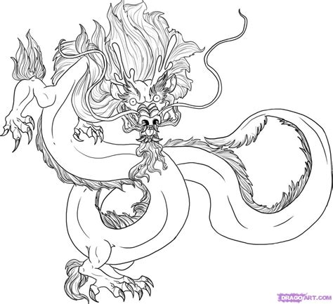 draw a traditional chinese dragon - Clip Art Library