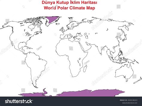 World Polar Climate Map, illustrator - Royalty Free Stock Vector 2243136313 - Avopix.com