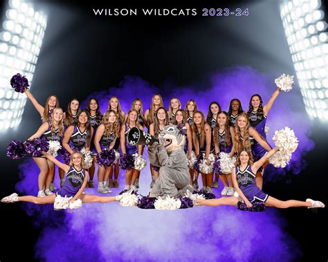 2023-24 Wilson Wildcats Cheer Portraits by Break Neck Photography