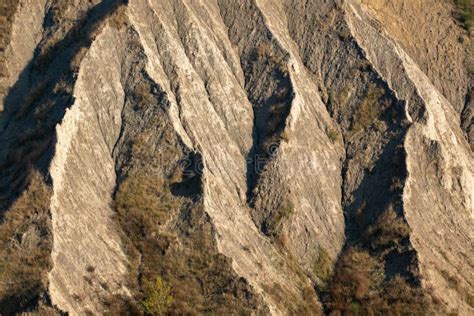 Gullies Geological Formations with Soil Erosions Stock Photo - Image of formations, dessicate ...